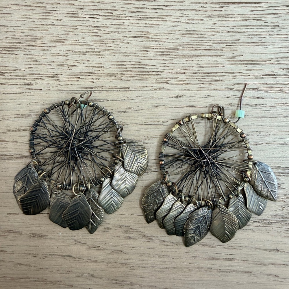 Elegant Dreamcatcher Feather Earrings